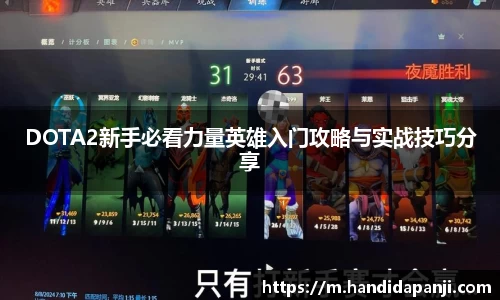 DOTA2新手必看力量英雄入门攻略与实战技巧分享