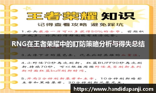 RNG在王者荣耀中的盯防策略分析与得失总结